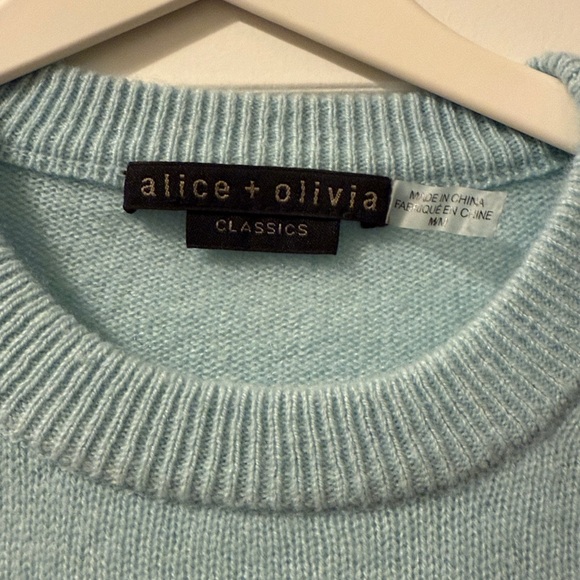 Alice + Olivia Light Blue Sweater - Picture 2 of 3